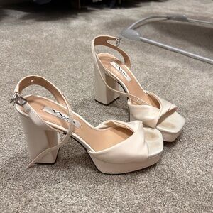 Nina white heel